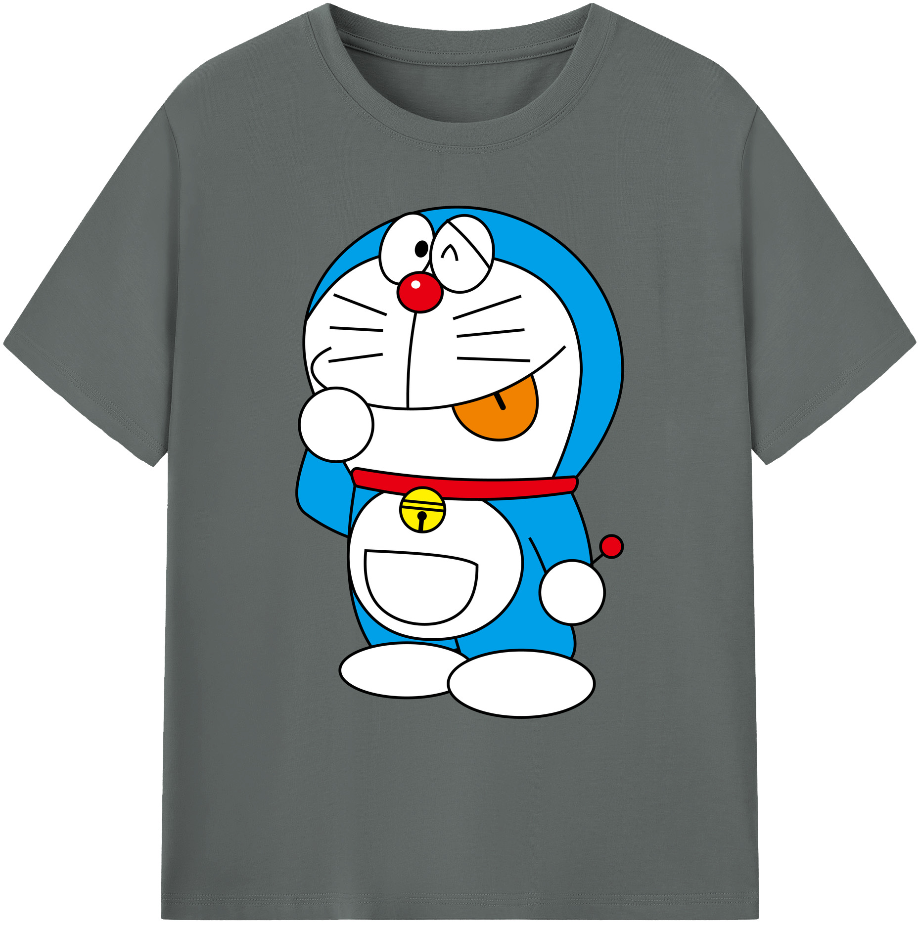 （画像用） ドラえもん Doraemon 綿100％ メンズ半袖Tシャツ｜肌触りやわらか＆通気性